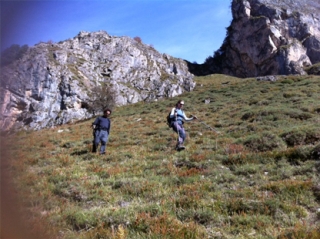  discesa dalla montagna 